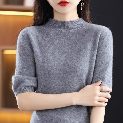 China Turtle Neck Women's Anti-Wrinkle Sweater Low Cut Cashmere Women's Sweaters For Color Plus Size for sale