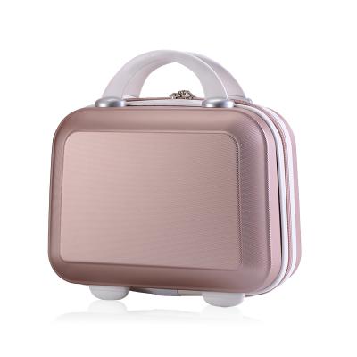 China Shell Trolley Luggage Mini Hard Shell Polychrome Cosmetic Case Luggage, Portable Small Travel Carrying Case Suitcase for Makeup for sale