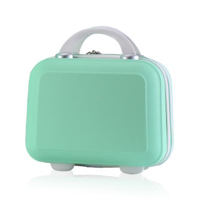 China Shell Trolley Luggage Mini Hard Shell Polychrome Cosmetic Case Luggage, Portable Small Travel Carrying Case Suitcase for Makeup for sale