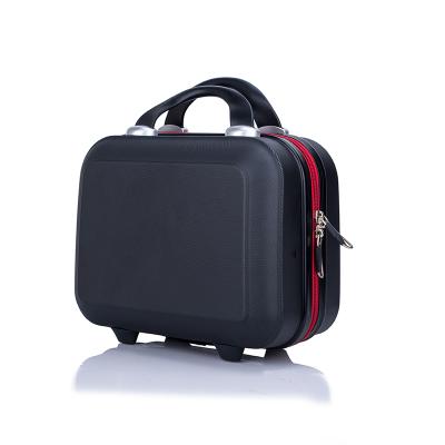 China Small Shell Trolley Luggage 14inch Small Shell Cosmetic Case Travel Hand Makeup Case Portable Carrying Case for sale