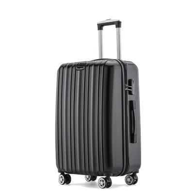 China High Quality Hot Selling ABS Travel Trolley Case Suitcases 4 Wheel Spinner Luggage Wholesale Zipper Case ABS Trolley Case for sale