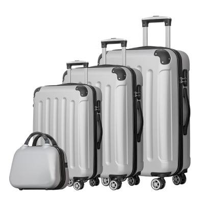 China New Trendy ABS Trolley Case Luggage Travel Bags And Hard Suitcase ABS Carry On Luggage for sale