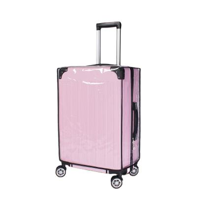 China Luggage PVC Polyethylene Travel Luggage Protector Cover Rubber Transparent Bag for sale