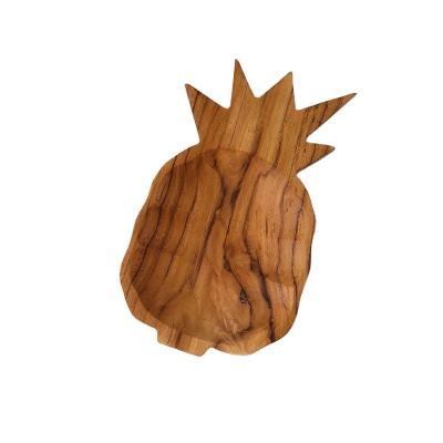 China Viable Natural Creative Wood Dish Fruit Dish Snack Teak Snacks Environmental Protection And Health Wholesale Customization for sale