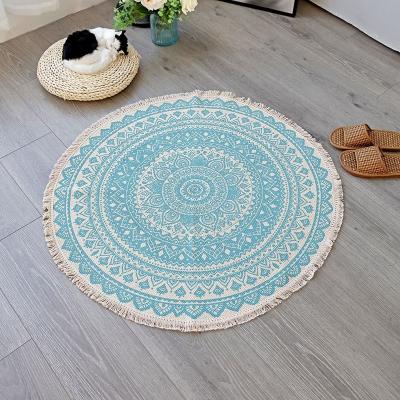 China Wholesale Customization Living Room Bedroom Cotton Carpet Soft Outdoor Modern Non-slip Handmade Cover for sale