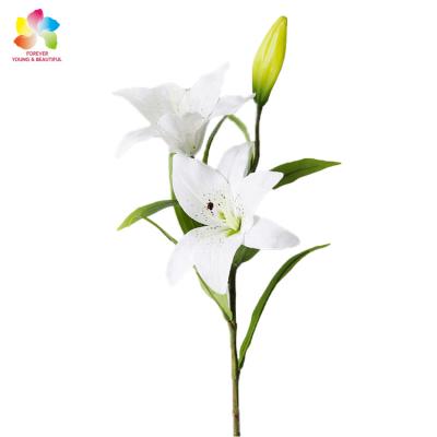 China Wholesale Real Touch Strip Artificial Lilies Flower For Wedding Home Party Decoration for sale