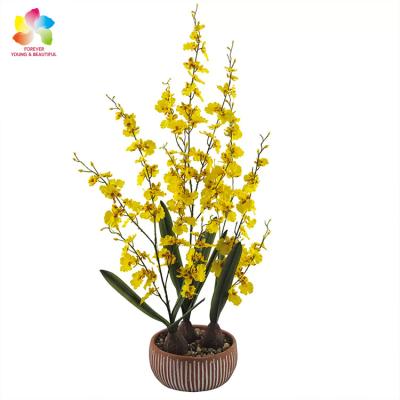 China New Style PE Orchid Decoration Simulation Artificial Flowers For Wedding Home Decoration for sale