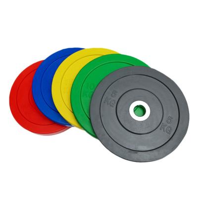 China OEM Universal Custom Rubber Color Competition Barbell Exercise Gym 22lb Bumper Plates for sale