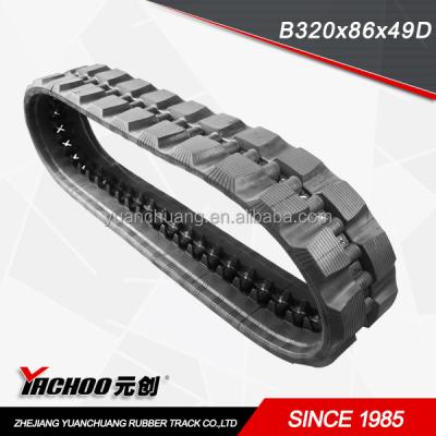 China Construction Machinery Parts Rubber Loader Track 320x86x49 320x86x49 for sale