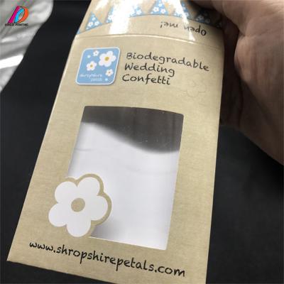 China Custom Recyclable Wholesale Brown Small PE Coated Envelope With Transparent Window for sale