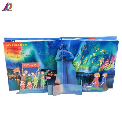 China paper & Eco-friendly Luxury Competitive Price Cardboard Costom Printing Kids Automatic Cardboard 3D Book for sale