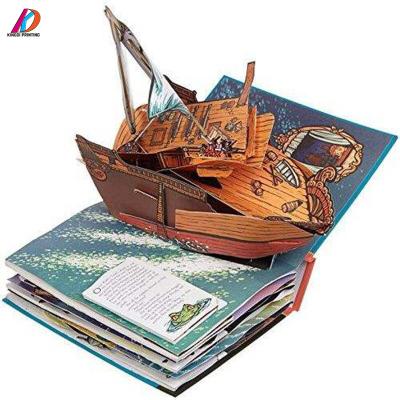 China paper & Supply Colorful High Quality Cardboard Costom Printed Automatic Kids Cardboard 3D Cartoon Book for sale