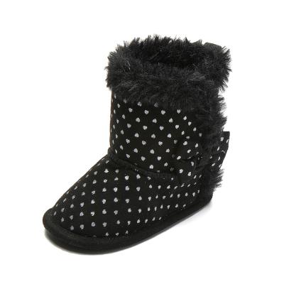 China Fashion Flat Lightweight Flat Children's Shoe Customization Winter Slip-On Boots With Fur For Girl for sale