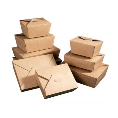 China Hot Selling Recycled Materials 2023 Salad Custom Packaging Paper Box Take Out Food Box For Restaurant for sale