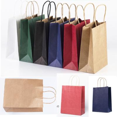 China Recycled Materials Chinese Custom Wholesale Cheap Paper Bag Manufacturing Kraft Paper Bag for sale