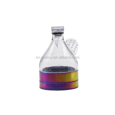 China Tobacco Use Only Kush Krusg 2.1 Inch 4 Part Rainbow Funnel Herb Grinder for sale