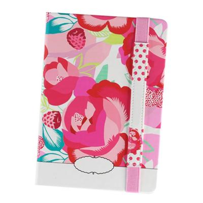 China Flower stationery notebook flower stickers diy notebook hardcover book notebook for sale