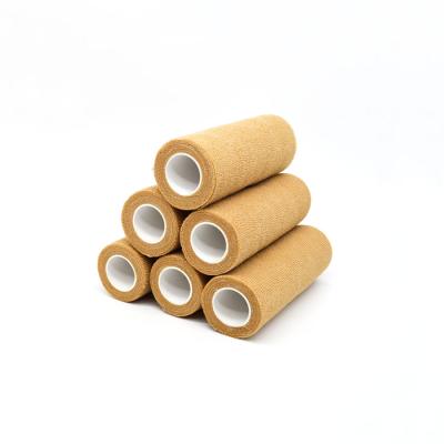 China Eco-friendly Wholesale Elastic Sport Bulk Bandage Medical Nonwoven Cohesive Pancake Manufacturers for sale