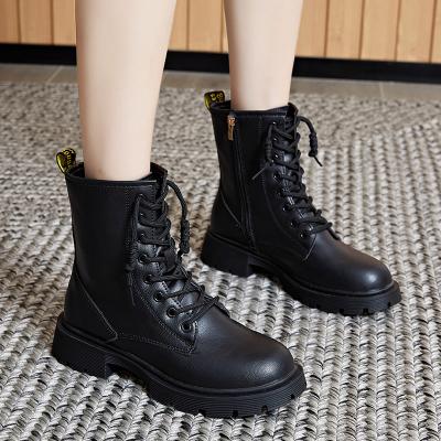 China Winter Round Martins Botas de Botas Zapatos Designer Mid Calf Denim Thigh High Mountain Boot 2021 Leather Boots for sale