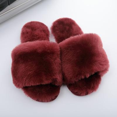 China CUSHIONING Nanyang Chanclas Claw Good Priced Fluffy Slipper Eva Slides Desechable Mink Slippers For Women Sandals for sale