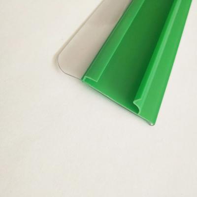 China Easy installation high quality green label holder with guardrail and bayonet for supermarket for sale