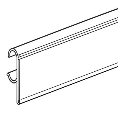 China Easy Installation Data Tape Label Holder For Double Wire Shelf Clips Height Double Wire Shelves for sale