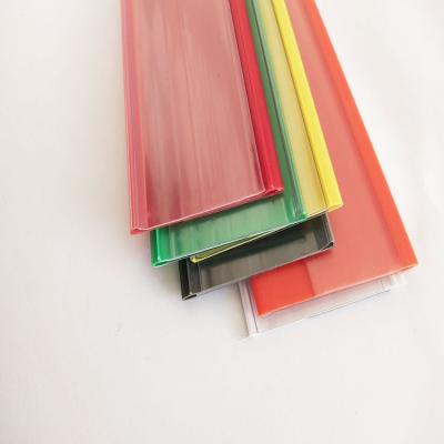 China Supermaerket Display Label Holder Metal Price Data Strip High Quality Plastic PVC For Supermarket Shelf for sale