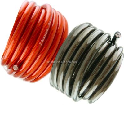 China A.W.G. Car Audio Power Cable Power Wire 2 GA speaker size for car audio amplifier installation for sale