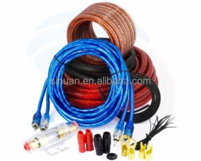 China Low price car amplifier wiring kit audio speaker wire standard car wiring kit for sale