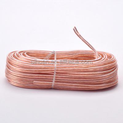 China Car Amplifier Loudspeaker Speaker Wire 16 Gauge Copper Wire Flat Speaker Cable for sale