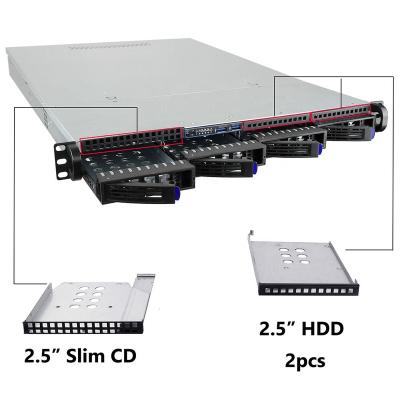 China With Fan 1U NAS Server Case / Rackmount Chassis with 4 Hot-swappable SATA/SAS Drive Bay, MiniSAS /SATA Connector for sale