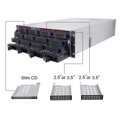 China With 3U Fan Server Case Rackmount Chassis with 16 Bay Hot-swappable SATA/SAS Drive Bay, MiniSAS /SATA Connector for sale