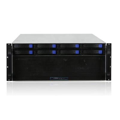 China With 4U fan rackmount server case 4GPU with 8 hotswap storage IPFS 8 PCI server depth 650mm for sale