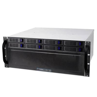 China With Fan 4U Server Case with 8 Hot-swappable SATA/SAS Drive Bay, MiniSAS /SATA Connector, Depth 480mm for sale