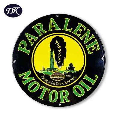 China EU Retro Style High-quality Discount Motor Oil Company Custom Porcelain Signs for sale