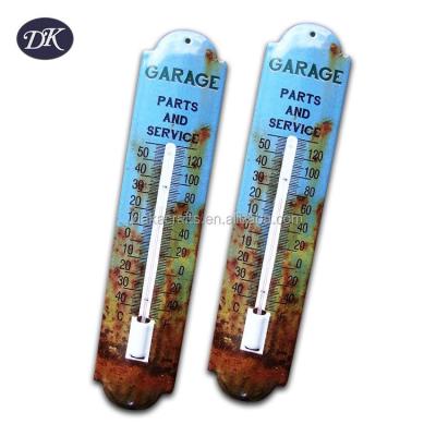 China Decoration Manufacturers Direct Large Size Metal Enameled Thermometer for sale