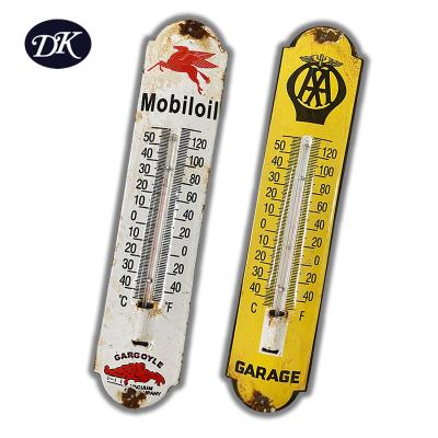 China Wholesale Custom Decoration Logo Manufacturers Direct Large Size Metal Enamel Thermometer for sale