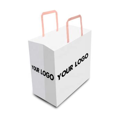 China Custom Recyclable For Kraft Paper Gift Bag Recycled Colored Paper Bag With Logo Printed Kraft Paper Bag for sale