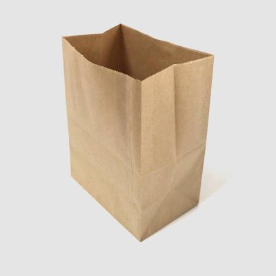 China Disposable Custom Size Kraft Paper Food Carrier Bag For Restaurant With Free Logo Printing for sale