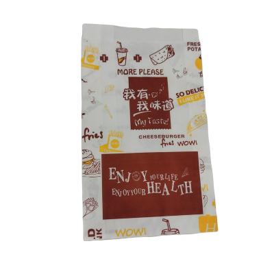 China New Design Wholesale Price Recyclable Bottom Pointed Paper Bag For Fried Food for sale