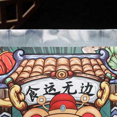 China Food Grade Leakproof Paper Aluminum Foil Bag BBQ Fried Chicken Takeaway Packaging Tinfoil Bag Disposable Customized Printing for sale