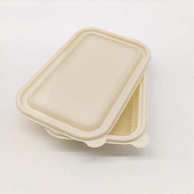 China Custom Biodegradable Microwavable Cornstarch Food Packaging Disposable Food Container for sale