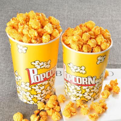 China Factory Wholesale Custom Disposable Logo Printed Popcorn Buckets _paper Food Buckets/Cups Directly For Popcorn With Lid Manufacturers for sale