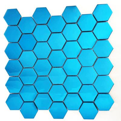 China Modern Background Wall Corrosion Protection 201 Metal Decoration 304 Stainless Steel Hexagonal Mosaic for sale