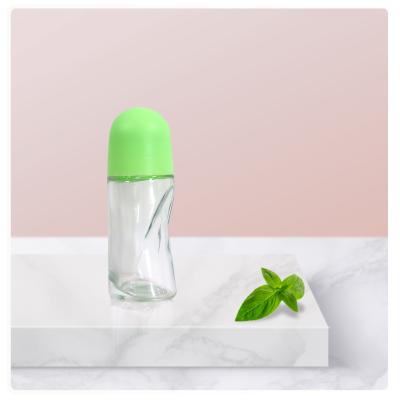 China Customizable 50ml Glass Roller Bottles Roll On Oil Bottles For Antiperspirant for sale