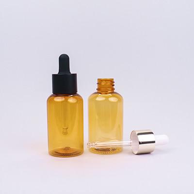 China Amber PET Amber Glas Augentropffflaschen 60 ml für die Präzisionsflüssigkeitsverteilung Luxus Glas-Tropffflaschen zu verkaufen