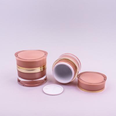 China OEM ODM Acrylic Plastic Cream Jar 30g 50g Empty Acrylic Cosmetic Container for sale