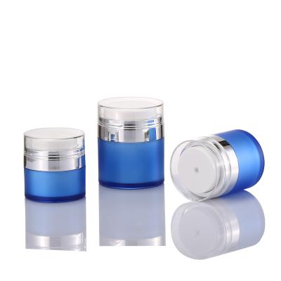 China 15ml 30ml 50ml PP Center Out Jar Facial Cream Jar Empty Airless Cosmetic Container for sale