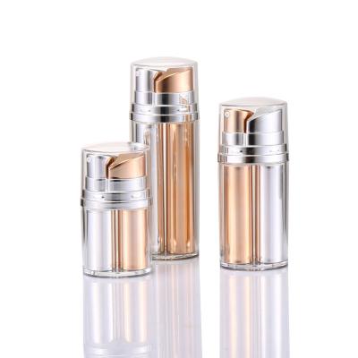 China Plastic Airless Bottle  Double Tube Airless Pump Bottles Skincare Vacuum Bottles 10ml 20ml 30ml for sale