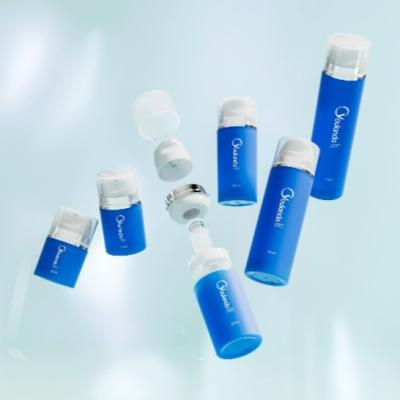 China Airless Bottle 30ml 50ml 80ml 00ml 150ml  200mlPlastic Airless Bottle PP Airless Bottle Set With 10 Pump Head for sale